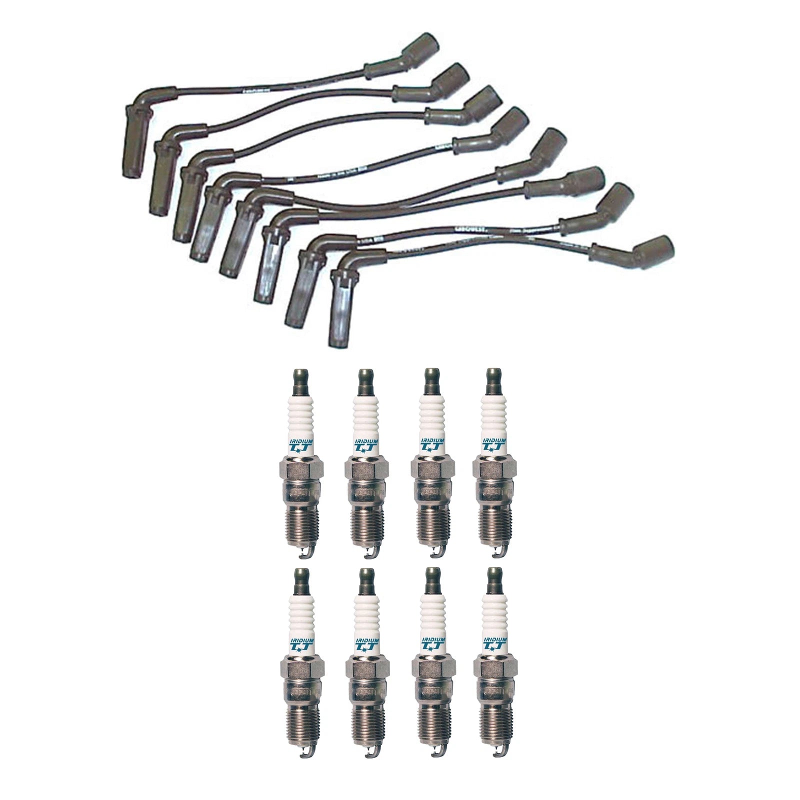 Denso Wire Set & 8 Iridium TT Spark Plugs for Chevy GMC 8.1L V8 (2001–2006)