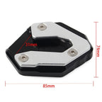 1pc Kickstand Side Stand Enlarger Plate for Yamaha MT09 Tracer (2015–2017) Black