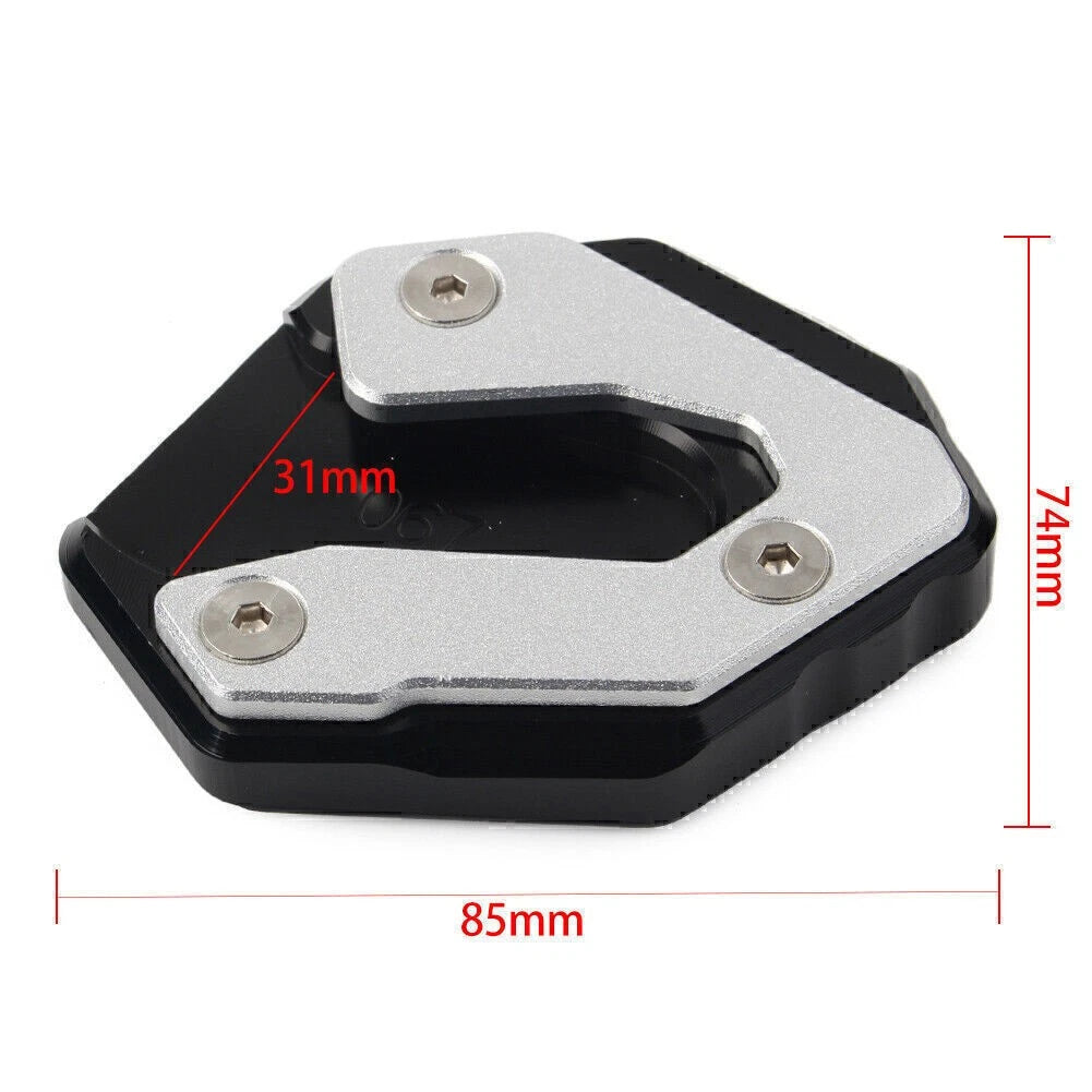 1pc Kickstand Side Stand Enlarger Plate for Yamaha MT09 Tracer (2015–2017) Black