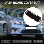 Dashboard Cover Mat for Subaru Levorg (2014–2020) Black Red Sun Protector