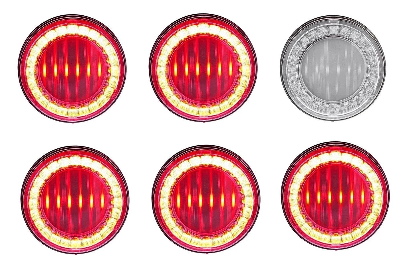 4 Inch Round LED Stop Tail Light Replacement for Ford Ranger (2011–2018)