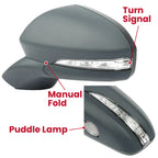 Power Mirror Set for Ford Fusion S SE (2013–2016) LH RH Heated Paintable