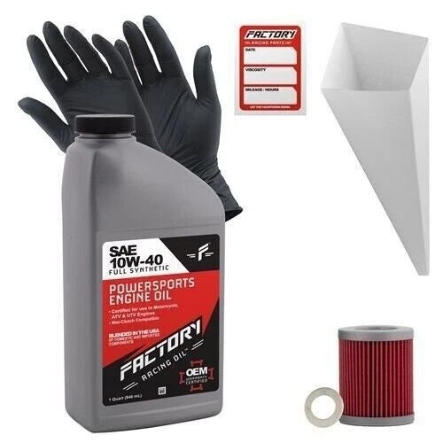 1Qt Oil Change Kit for Suzuki DR125SE, DR200S, RV200 (10W40)