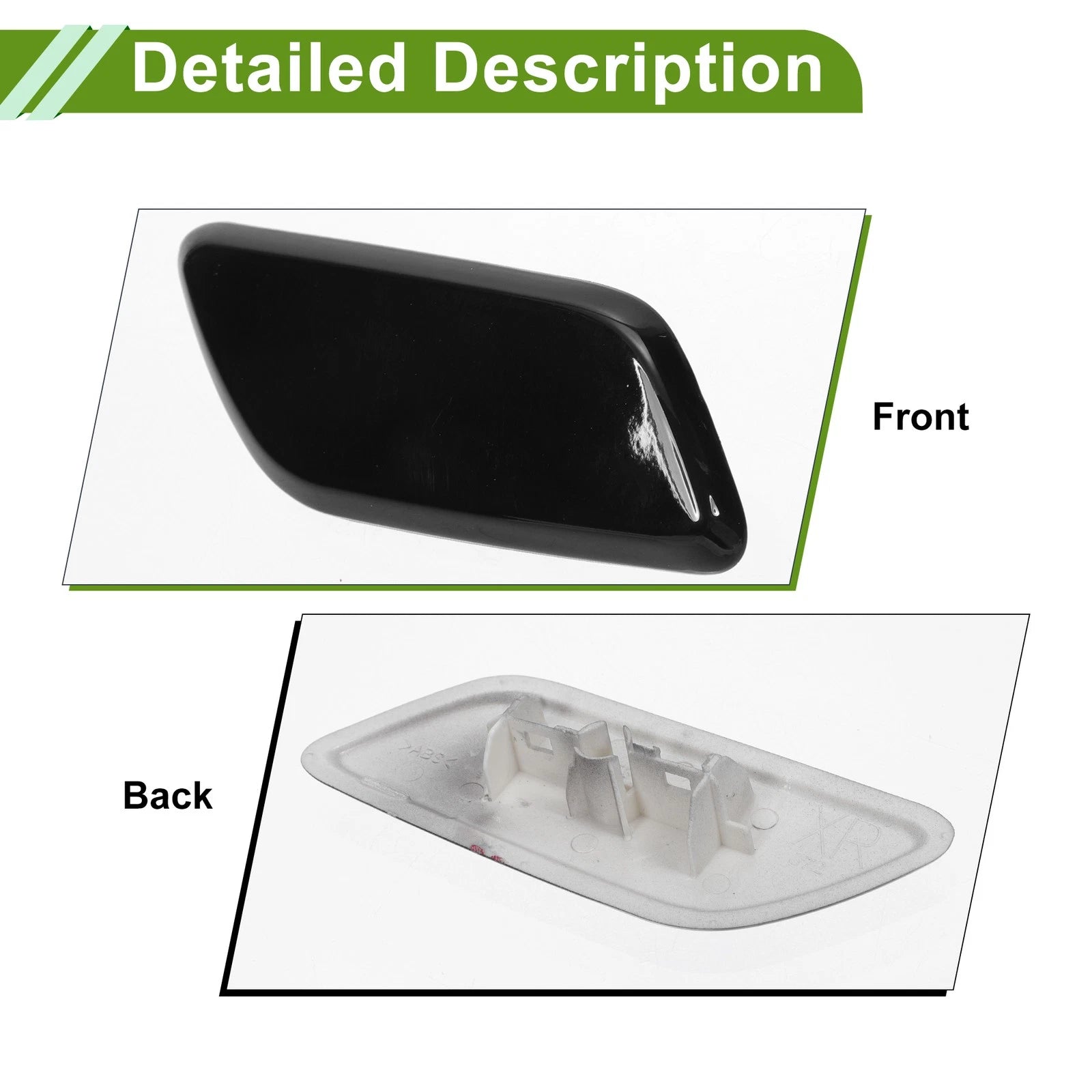Front Right Washer Nozzle Cover for Toyota Land Cruiser (2013–2015) 8535360050 Black