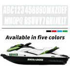 Sticker Decals A-Z Letters & 0-9 Numbers for Marine Boat (3")