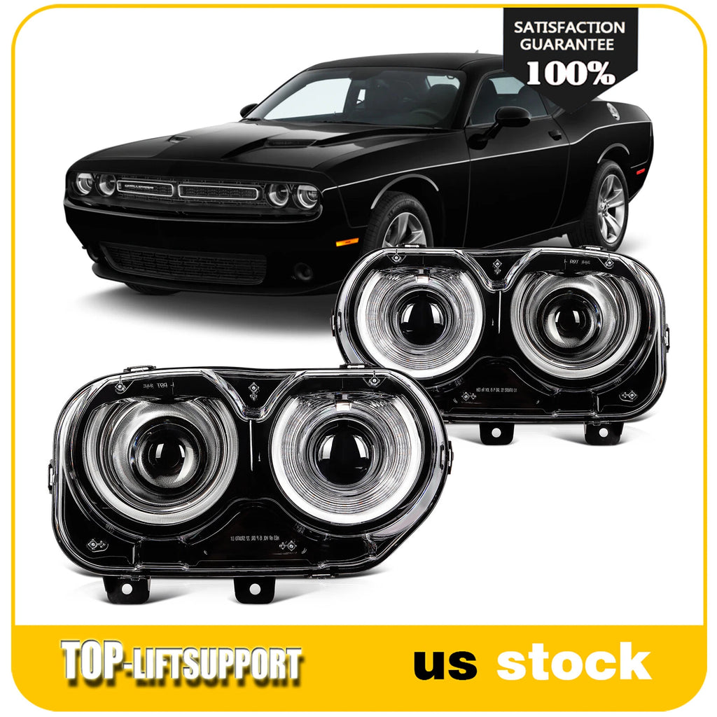 LED Headlight Assembly Pair for Dodge Challenger (2015–2022)