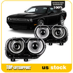 LED Headlight Assembly Pair for Dodge Challenger (2015–2022)
