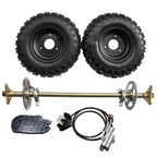 29" Go Kart Rear Live Axle Kit with Brake Assembly & Sprocket for Drift Trike