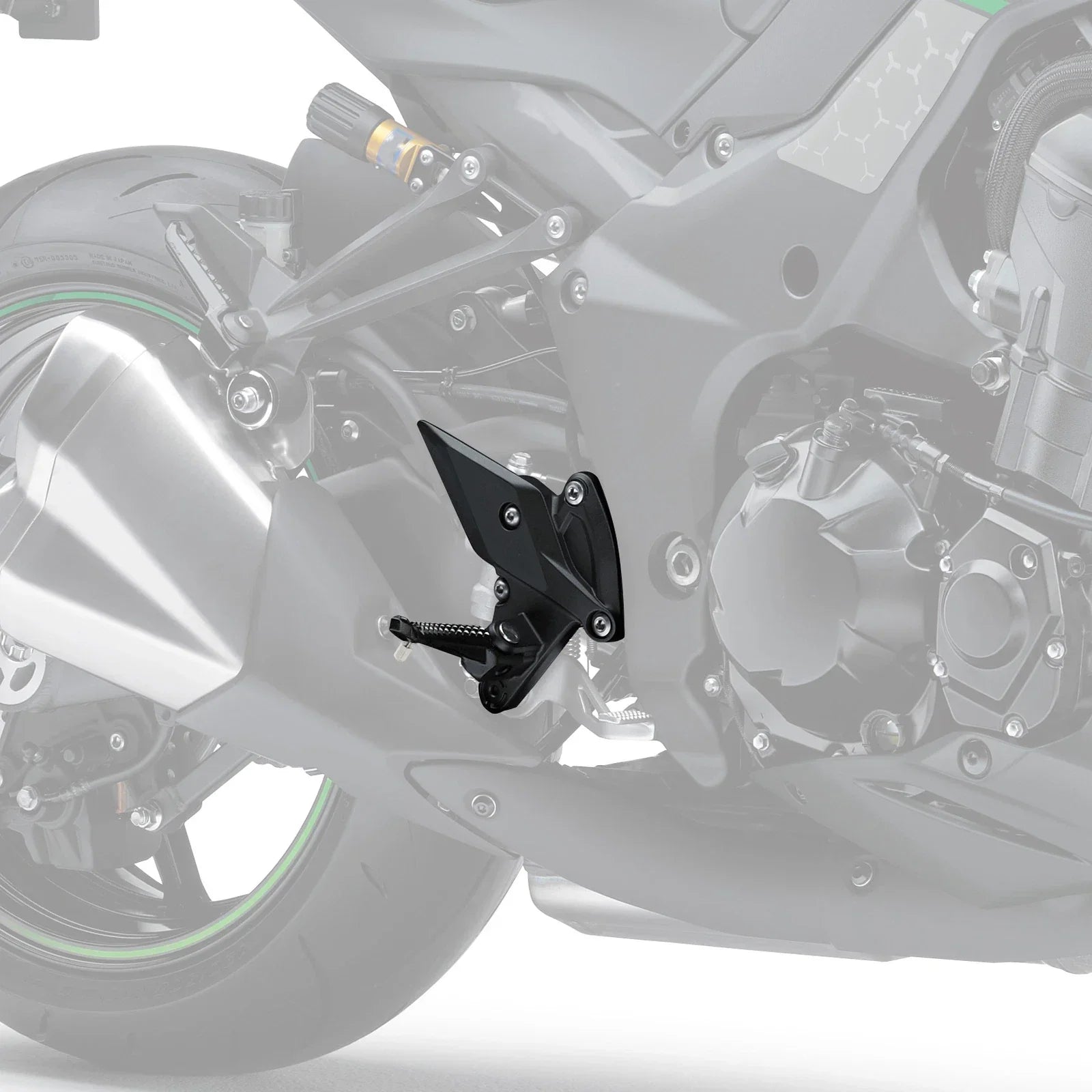 Driver Front Footpegs Bracket for Kawasaki Z1000 ZR1000 (2010-2023)