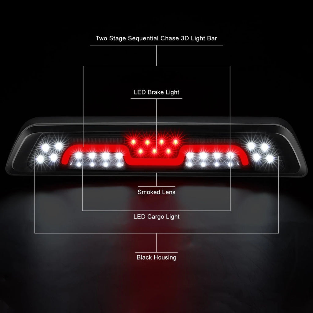 Nuvision LED 2-Stage Chasing Third Brake Light for Toyota Tundra (2007–2020)