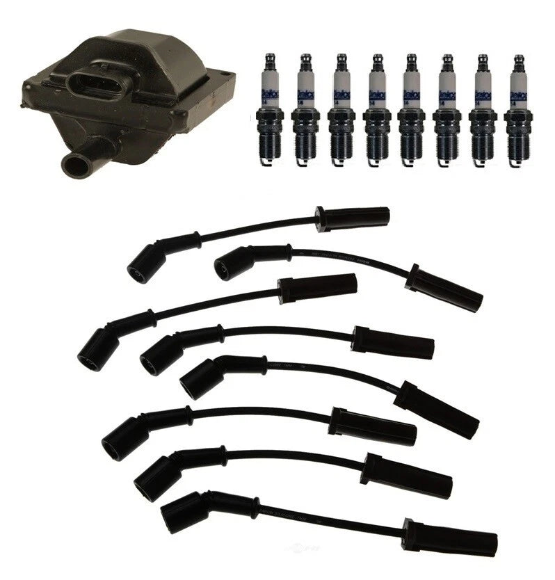 Ignition Wires & Spark Plugs Kit for Chevy C3500HD GMC K3500 (1995–2000)