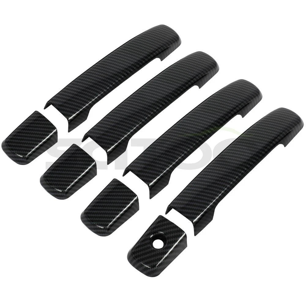 Set of 4 Door Handle Covers for Nissan Altima (2007–2013) Carbon Fiber
