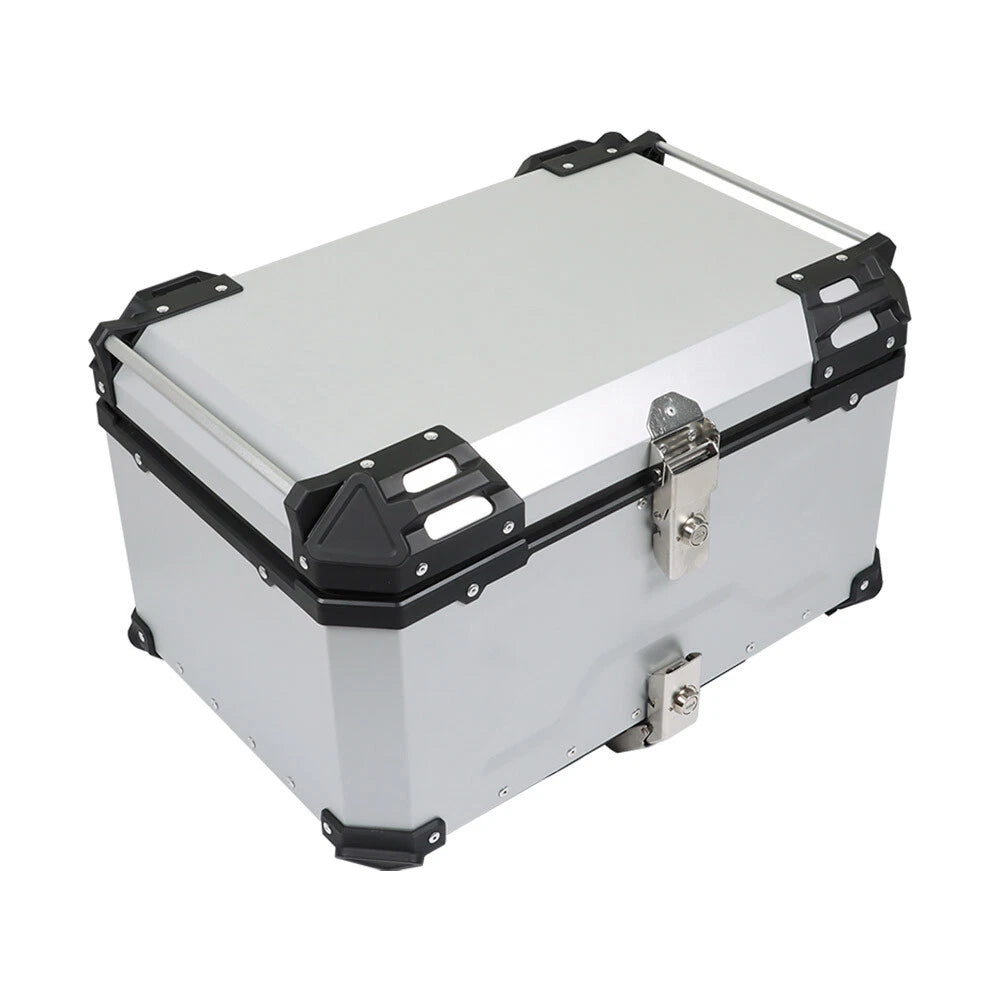 65L Waterproof Aluminum Motorcycle Trunk for Touring Bikes