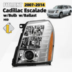 HID Headlight for Cadillac Escalade (2007–2014) w/Bulb & Ballast, Left Side