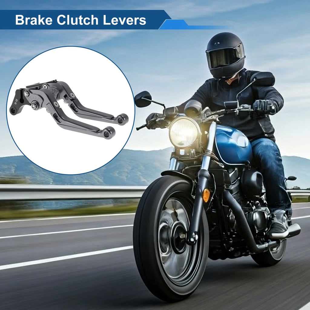 Adjustable Brake Clutch Levers for Suzuki GSXR150 (2017–2020) Titanium Tone