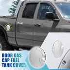Fuel Tank Cover Door Cap for Dodge Ram (2010–2017) Silver Tone
