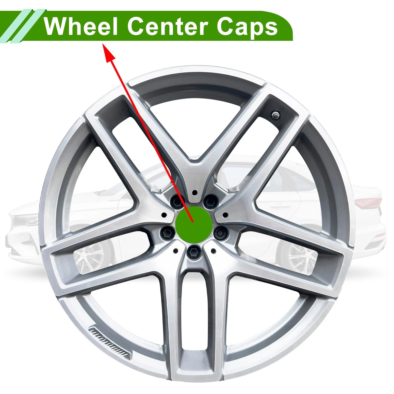 1 Pc Wheel Center Caps No. 4260B60060 for Lexus LX570 (2008–2011) Titanium Tone