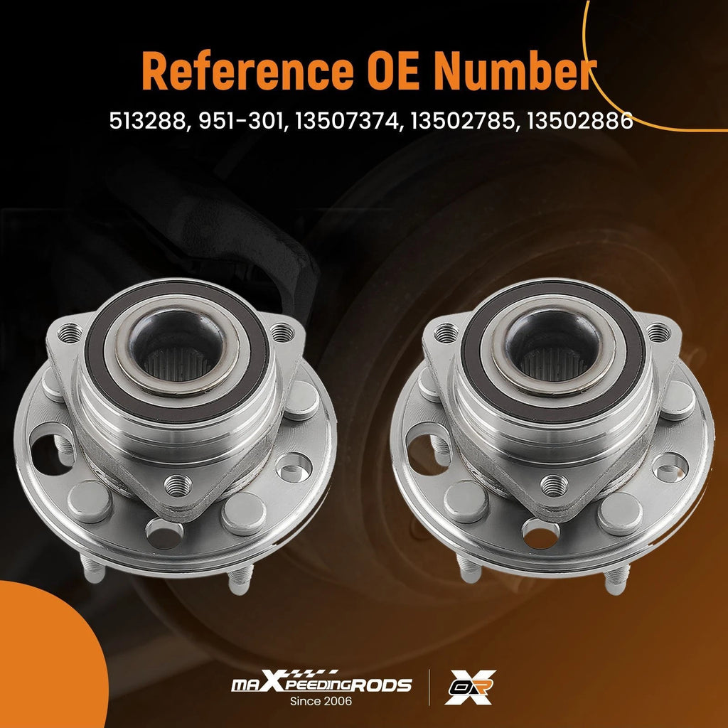 Front Wheel Hub Bearings for Chevrolet Equinox (2010–2017) 2.4/3.0/3.6L