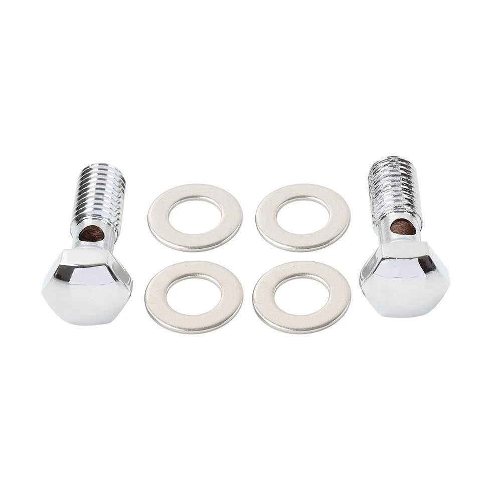 Chrome Head Breather Bolts Kit for Harley Road King FLHR (1994–1999) Softail FXST