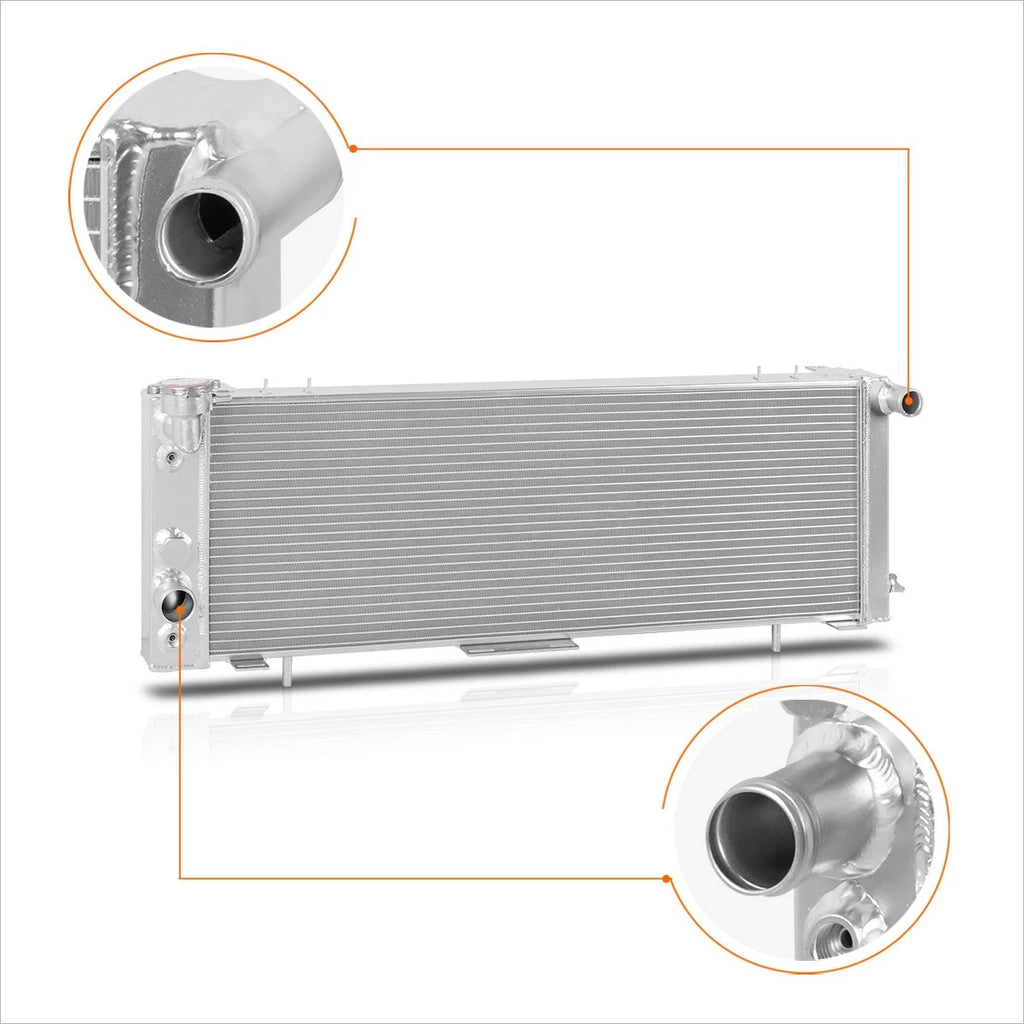 3-Row Aluminum Cooling Radiator for Jeep Cherokee/Comanche (1991–2001)