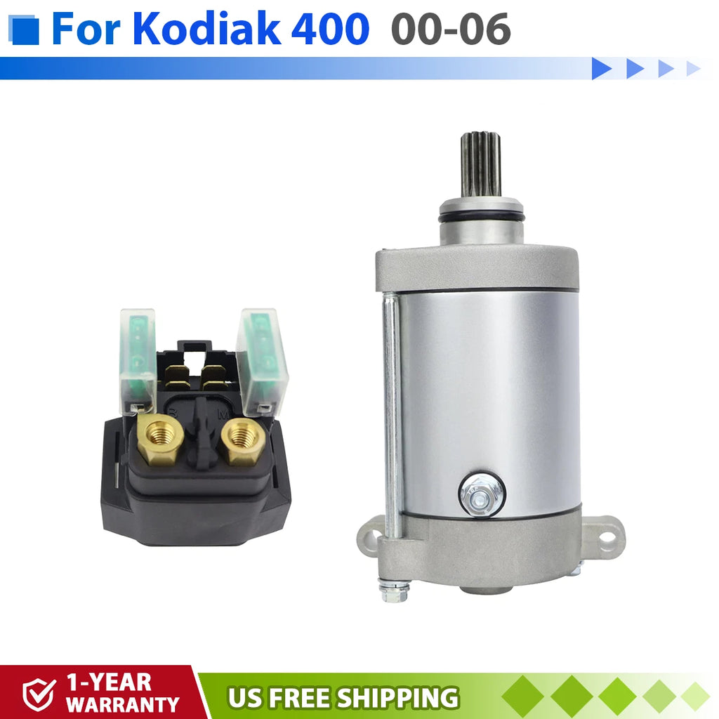 Starter Motor for Yamaha Kodiak 400 YFM400/YFM4A/YFM4FA (2000–2006)