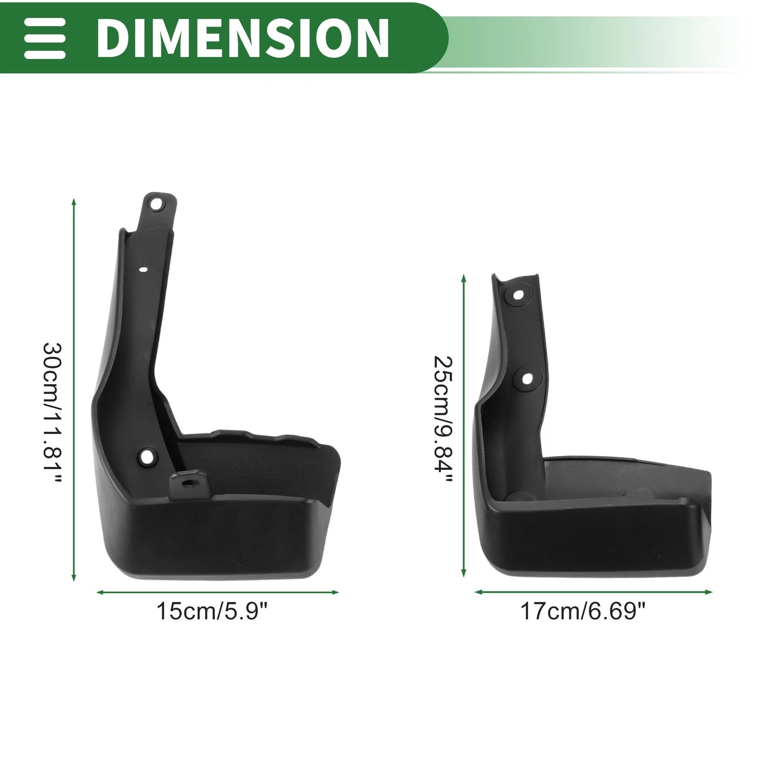 Mud Flaps Splash Guards Set of 4 for Honda Crider (2022–2023)