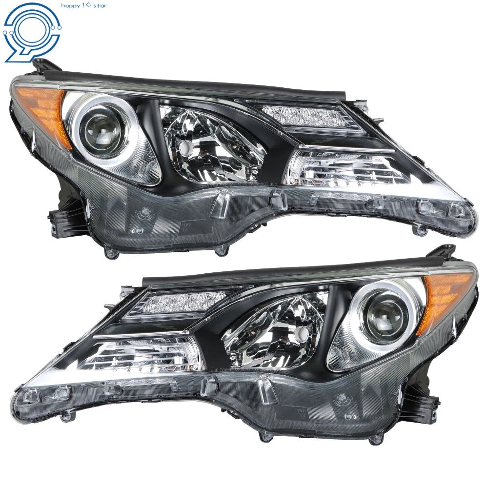 Set of 2 Halogen Headlights for Toyota RAV4 (2013–2015)