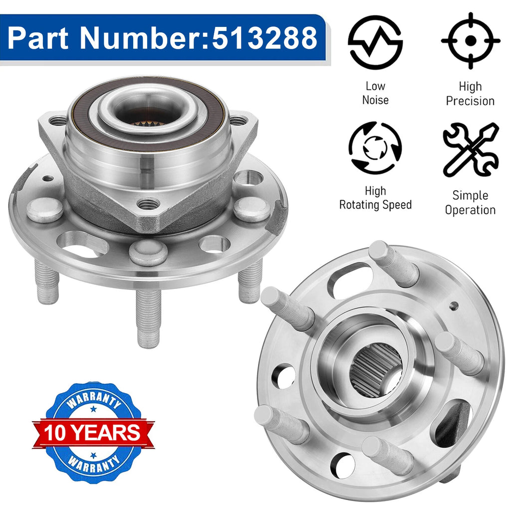 Front Wheel Hub and Bearings for Chevrolet Equinox Impala (2010–2017)