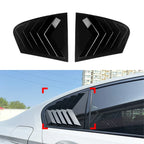 Gloss Black Rear Side Window Quarter Louver Cover for BMW 5-Series Sedan (2018–2023)