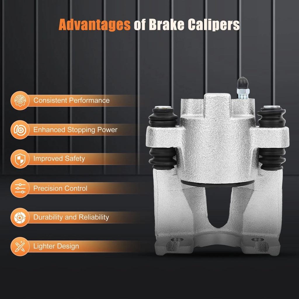 Brake Calipers w/ Bracket Kit Pair for Ford F-150 (1998–2003)