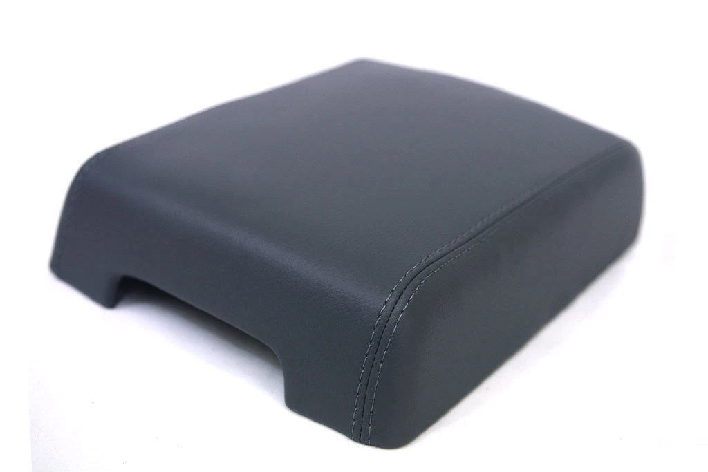 Center Console Armrest Cover for VW Touareg (2004–2010) Dark Gray Leather
