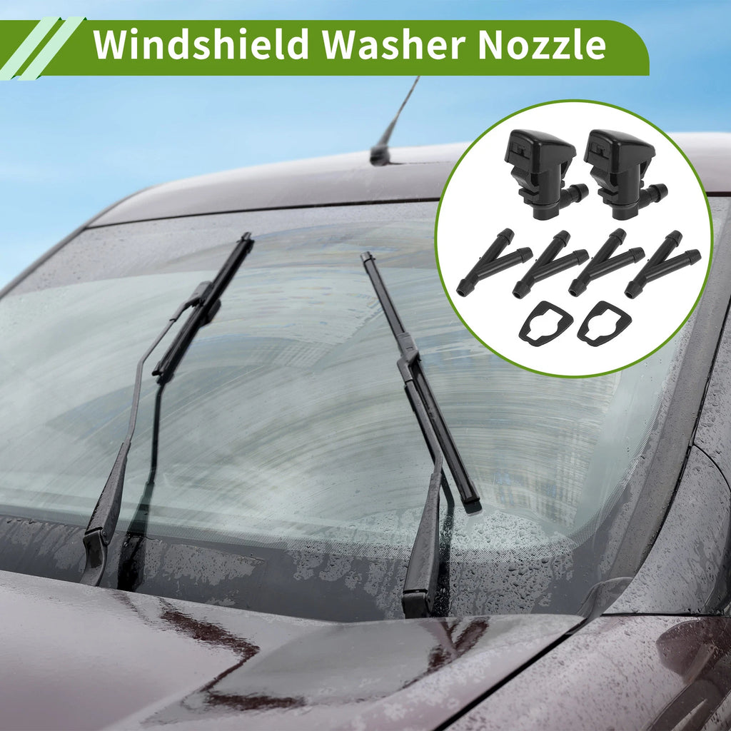 Windshield Washer Nozzle with Hose Connector for Ford 