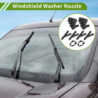 Windshield Washer Nozzle with Hose Connector for Ford 