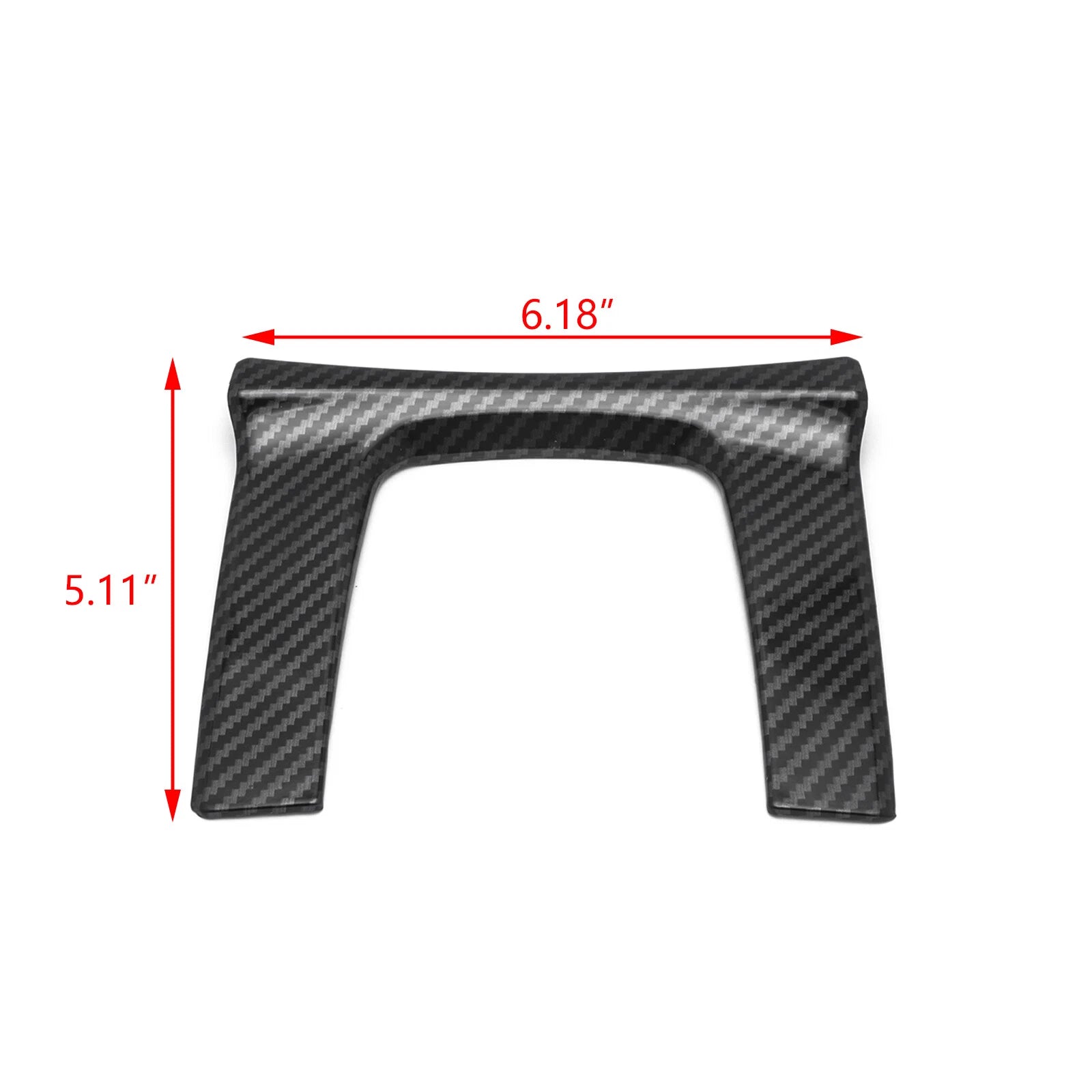 Carbon Fiber ABS Interior Gear Shift Panel Cover Trim for Honda Civic (2016-2021)