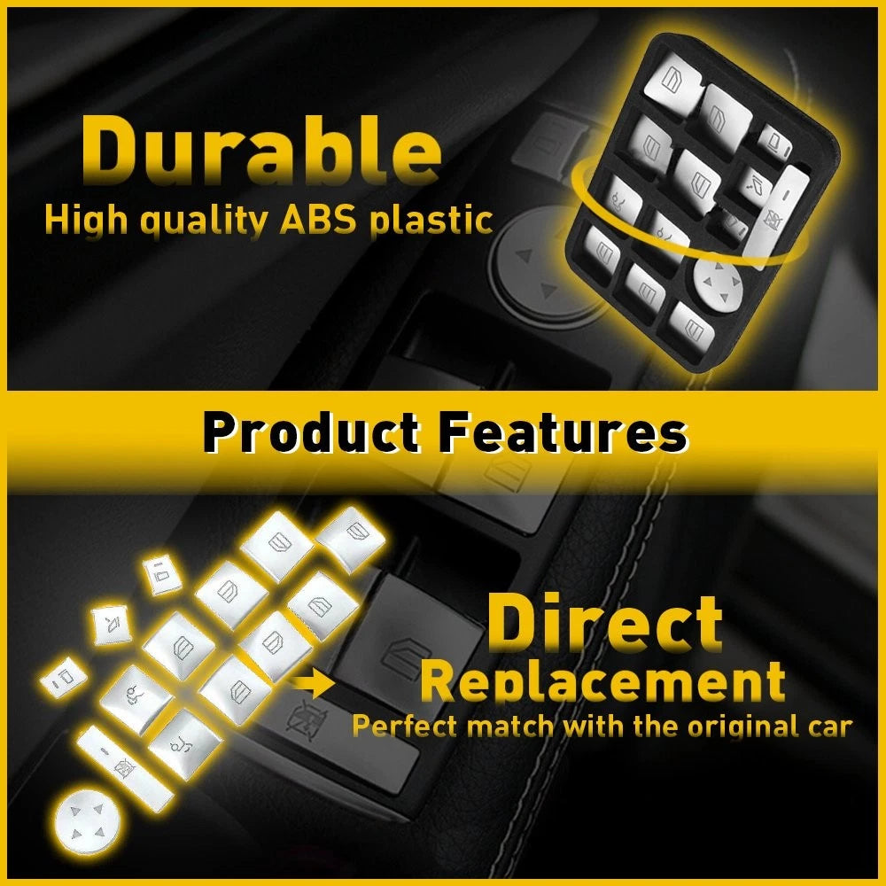 Window Lift Button Switch Cover Trim for Mercedes-Benz GLA CLA GL