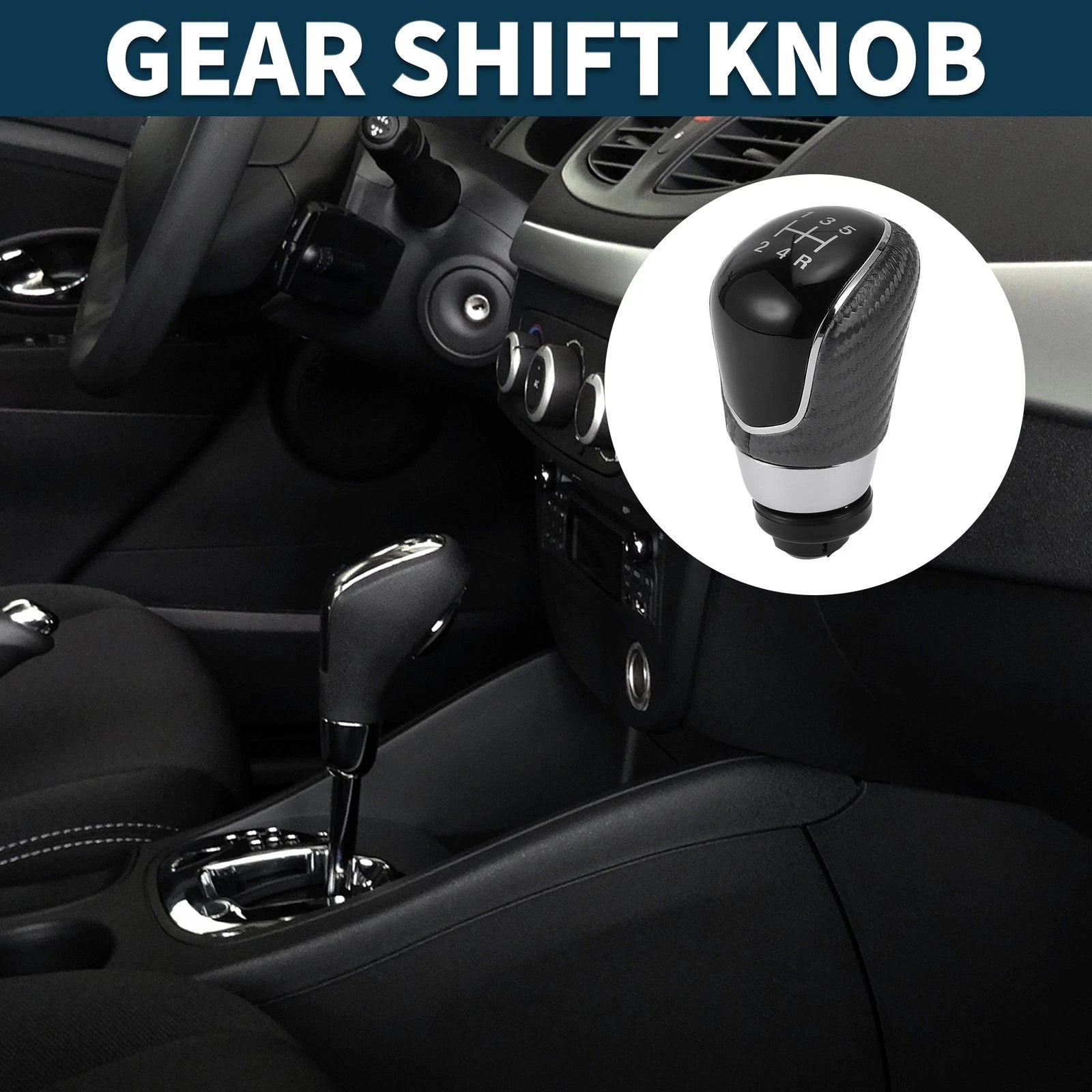 5 Speed Manual Gear Shifter Knob for Ford B-Max (2012–2020) Plastic Leather