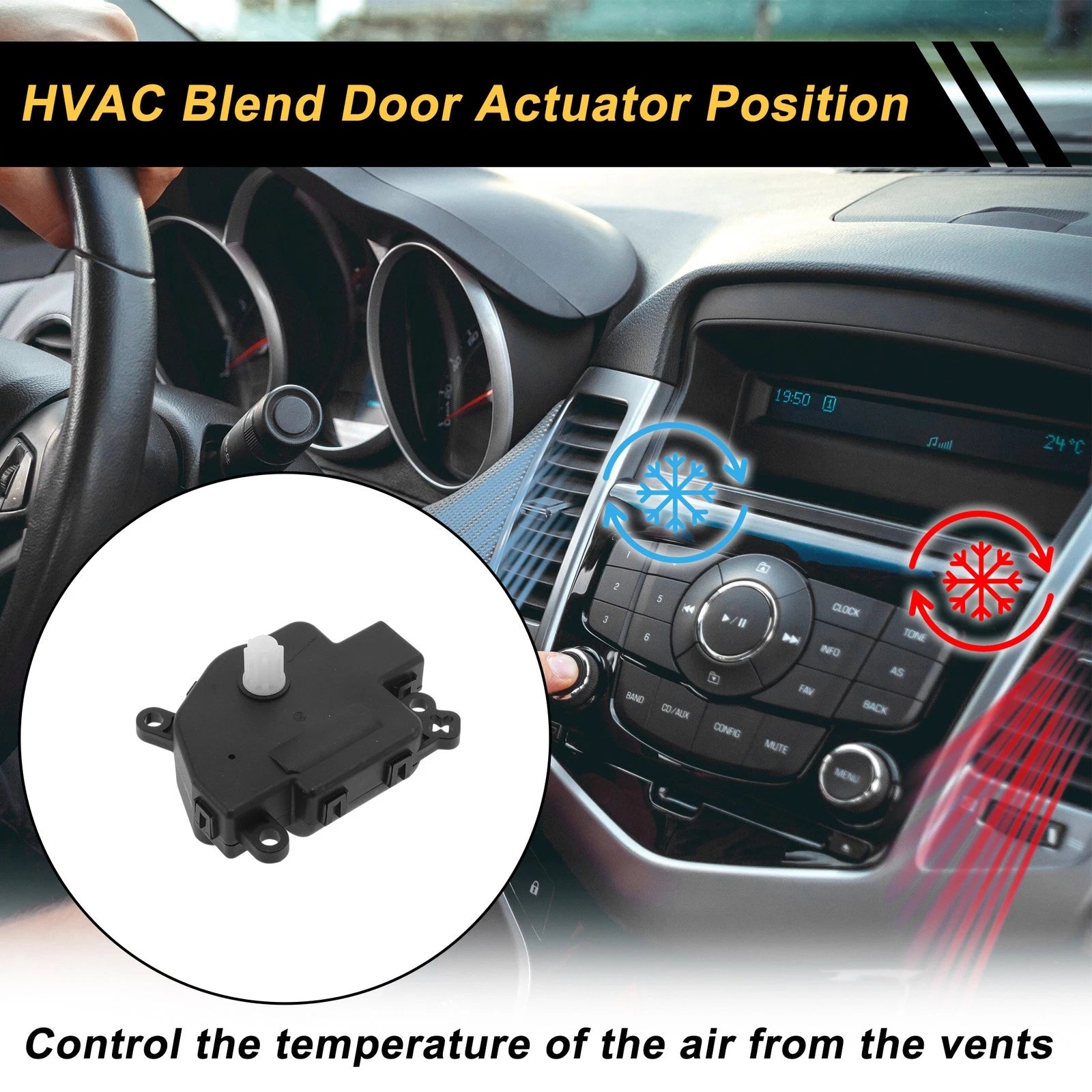 HVAC Heater Blend Door Actuator for Ford F-250 Super Duty (2010) No. 9C3Z19E616B
