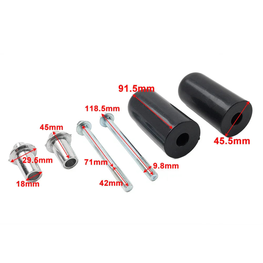 White Frame Sliders Anti Crash Protectors for Yamaha & Suzuki