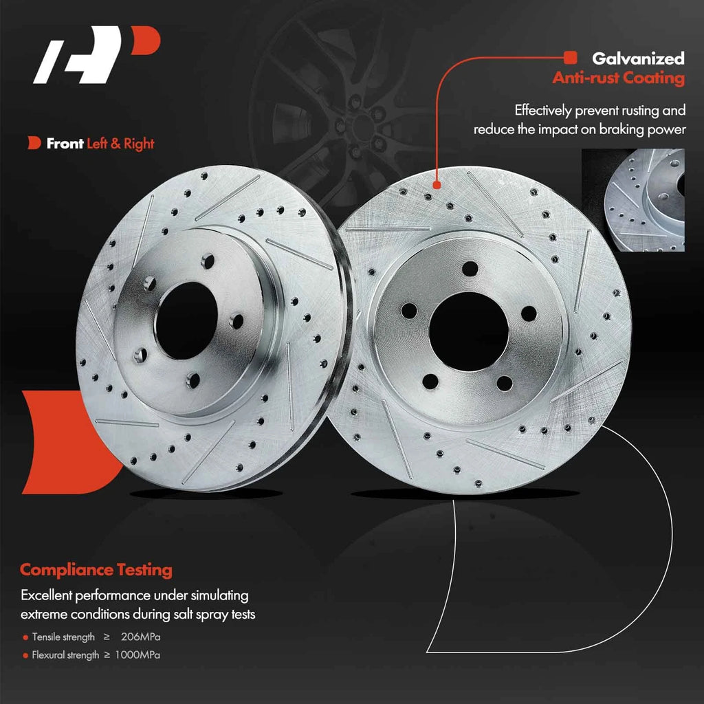 Front Side Drilled Brake Rotors for Ford Escape (2005-2012)