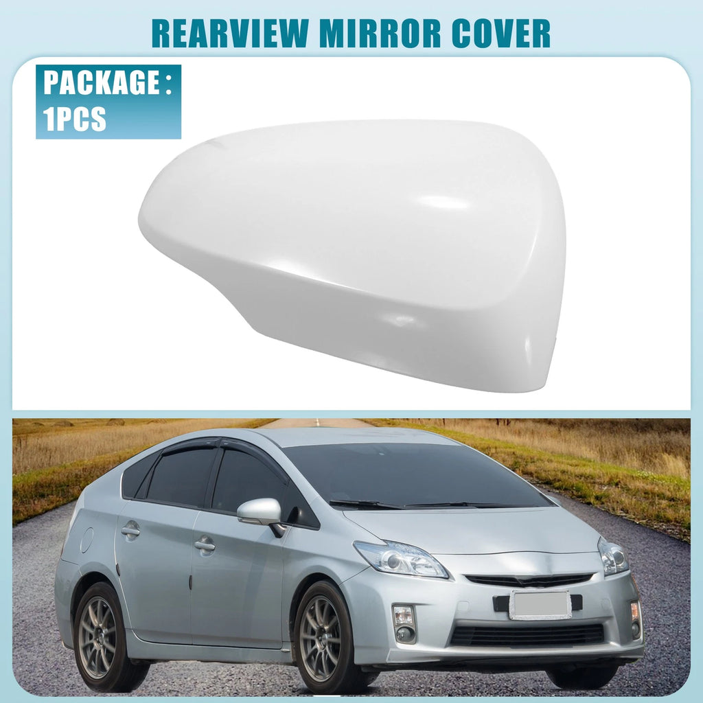 Rearview Mirror Cover for Toyota Prius C (2012–2018) Right Door White