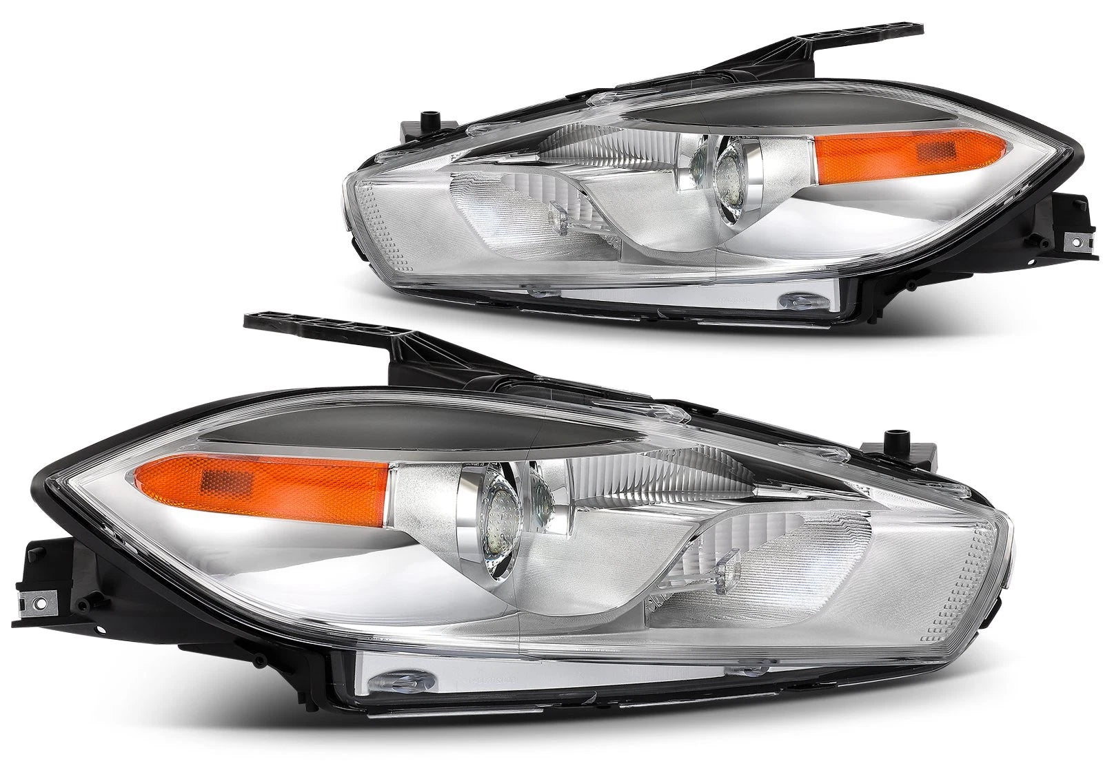2Pcs Headlights for Dodge Dart (2013–2016) Chrome Projector