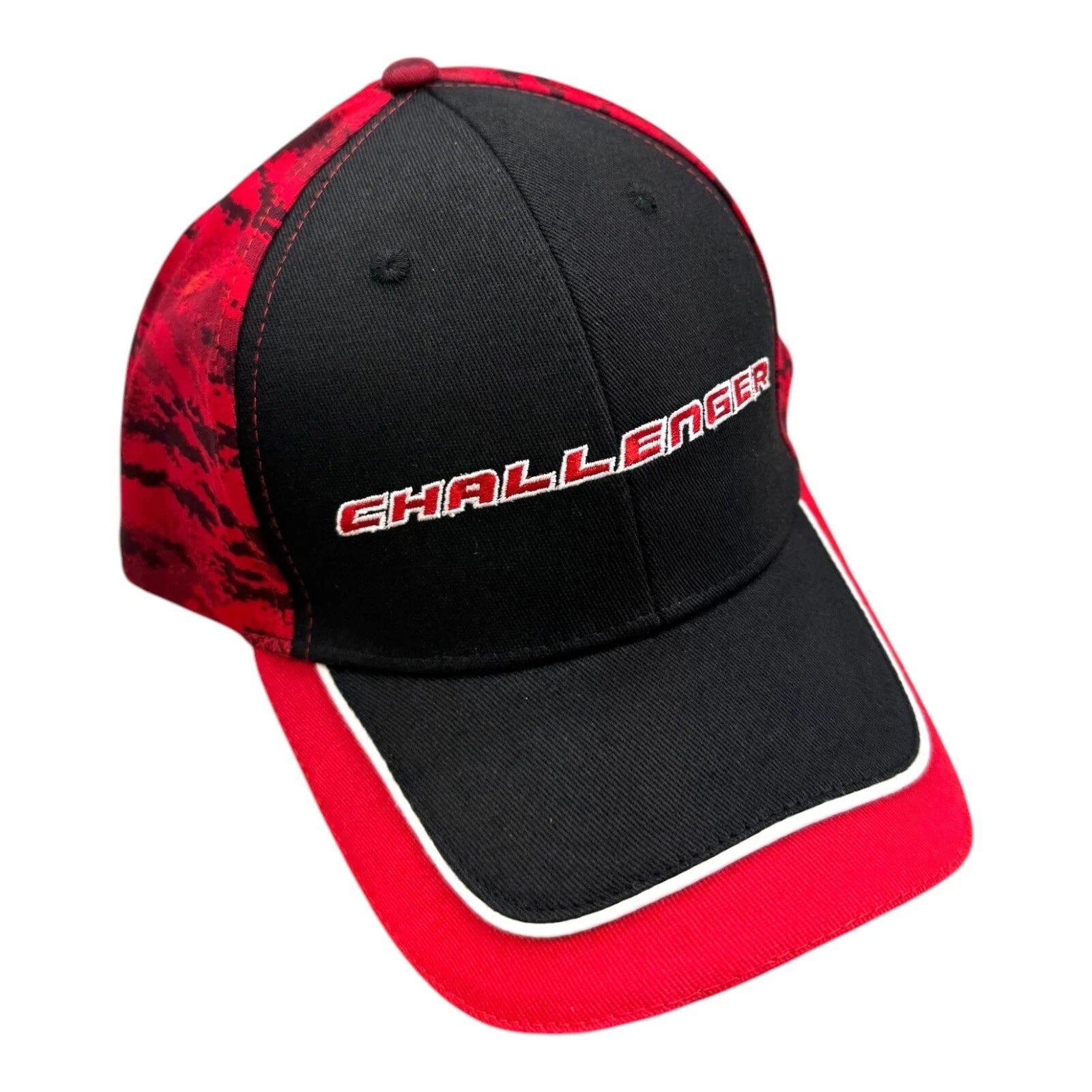 Digital Camo Cap Black Red for Dodge Challenger (2008–2023)