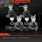 Set of 4 Front Upper & Lower Ball Joints for Nissan Pathfinder (1995–1997)