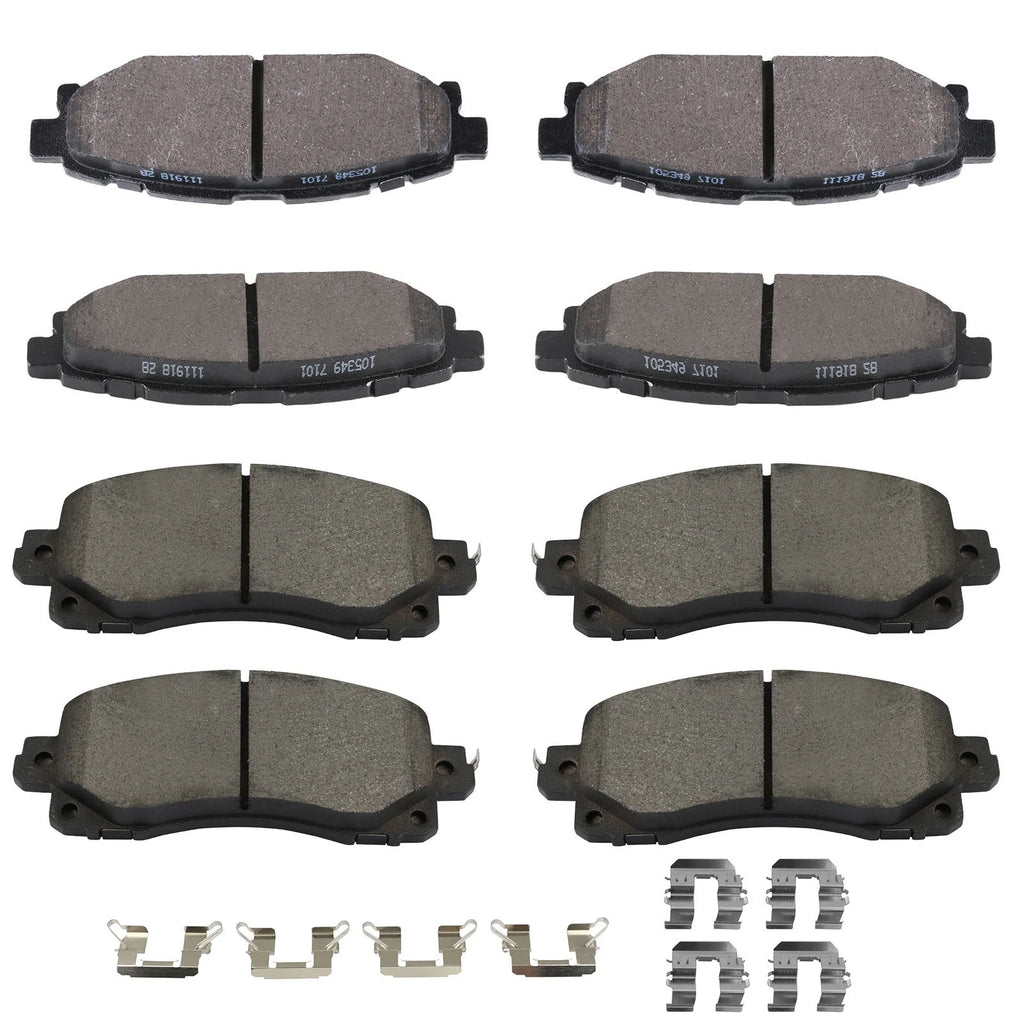 Front & Rear Metallic Brake Pads for Subaru Impreza (2017–2022)