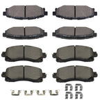 Front & Rear Metallic Brake Pads for Subaru Impreza (2017–2022)