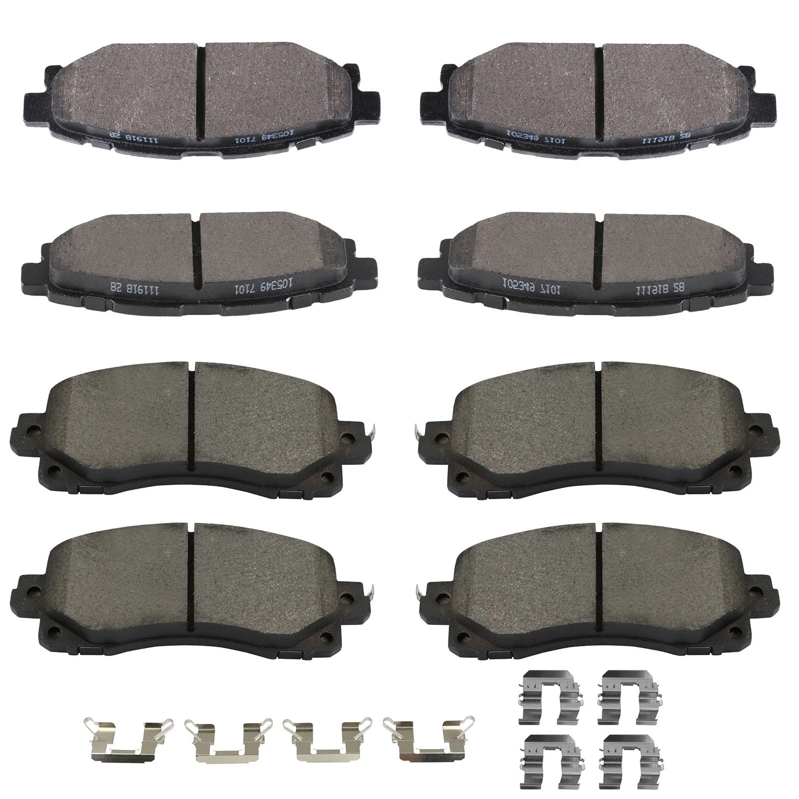 Front & Rear Metallic Brake Pads for Subaru Impreza (2017–2022)
