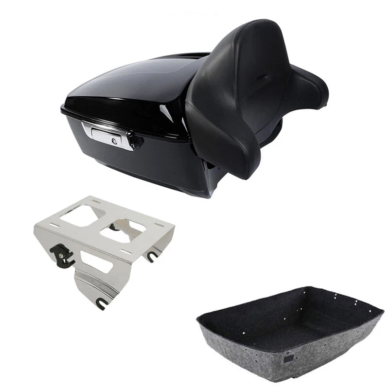 King Trunk Backrest Solo Mount for Harley Touring Road Street Glide (2014–2026)