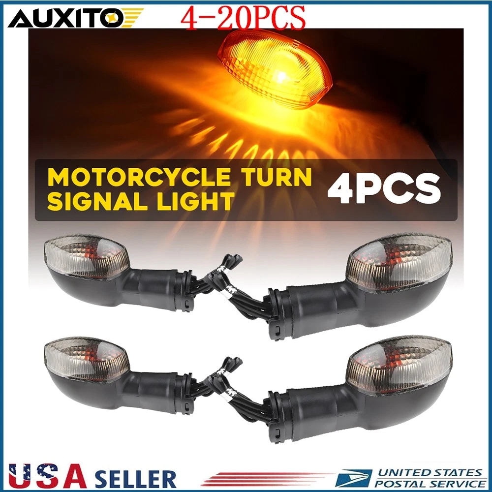 Set of 4 Turn Signal Indicator Blinker Lights for Yamaha YZF R125/R15 (2008–2024)