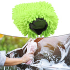 2X Chenille Microfiber Car Washing Gloves for Motorcycle Use