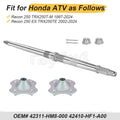 Rear Axle Shaft Wheel Hub for Honda Recon 250 TRX250TM TRX250TE (1997–2024)